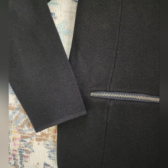 Talbots Women's Black Knit Blazer, sz SMP - Picture 6 of 13